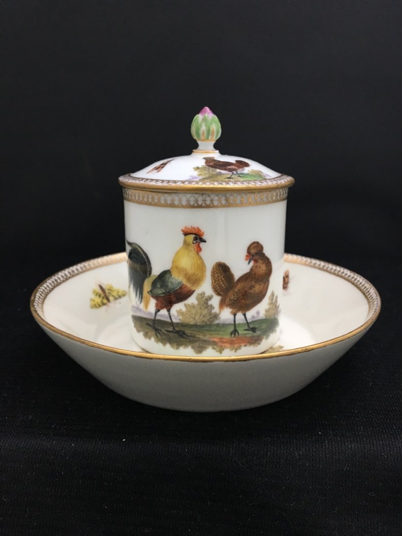 Meissen Cup and Saucer and Cover, Marcolini Period (1 of 4)