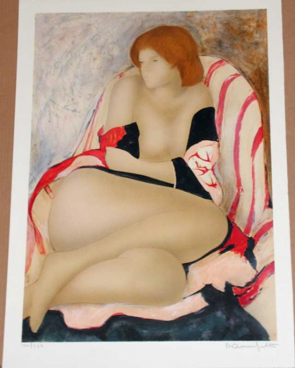 Alain Bonnefoit, Victoria, Signed Lithograph