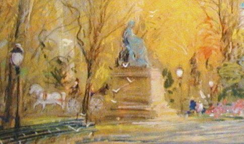 Kamil Kubik, Poet's Walk, Signed Serigraph - 2