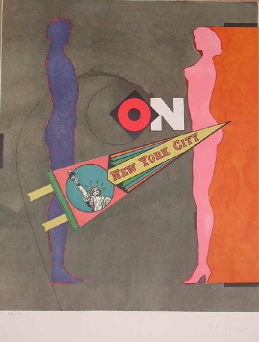 Richard Lindner, On, Signed Lithograph