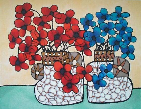 Avi Ben-Simhon, Thoughts For 2, Signed SS on Canva