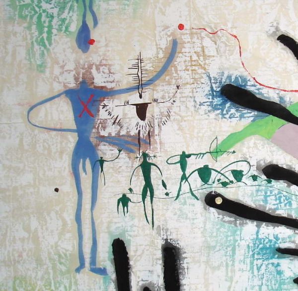 Li, Zhong-Liang, Signed Primitive Painting - 2
