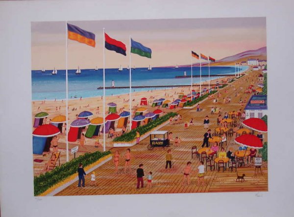 Francois (Fanch) Ledan, Le Planche, Signed Litho