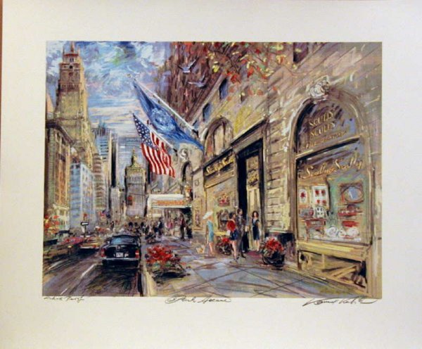 Kamil Kubik, Park Avenue, Signed Serigraph