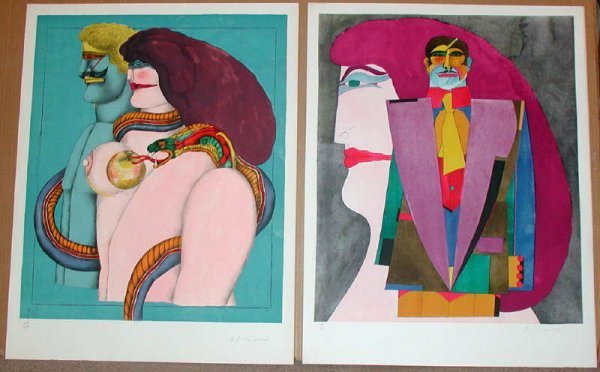 Richard Lindner, After Noon, Portfolio of 8 Signed