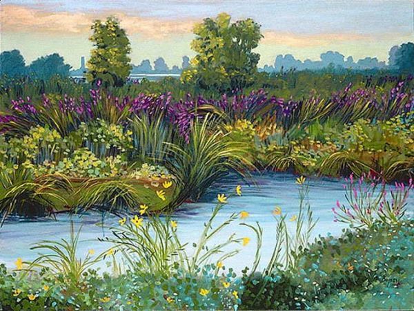 Anne Boysen, Tidal Flow, Signed Canvas Print