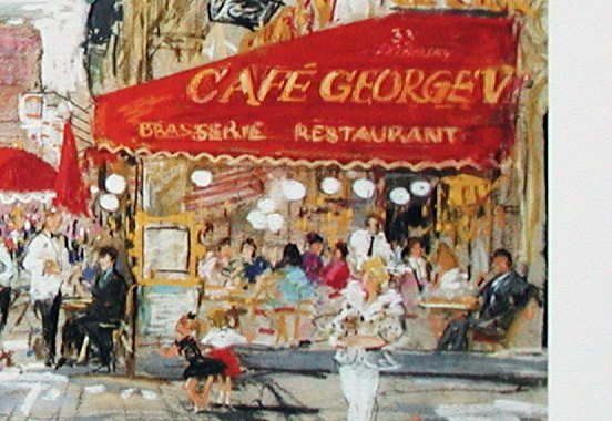 Kamil Kubik, Champs Elysee, Signed Print - 2