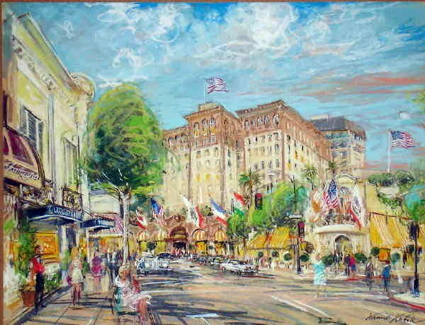 Kamil Kubik, Rodeo Drive, Signed Pastel