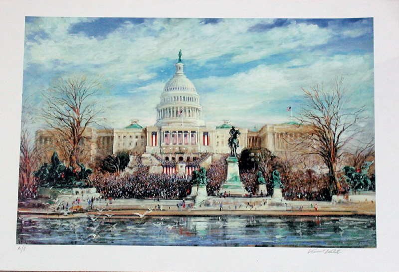 Kamil Kubik, The Inauguration, Signed Serigraph