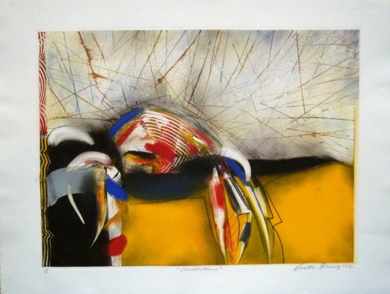 Victor Gomez, Abstractions, Signed Monoprint