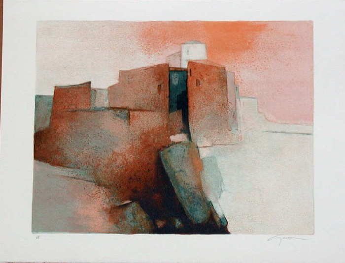 Claude Gaveau, Haute Provence, Signed Lithograph