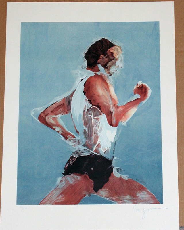 Steve Kuzma, The Jogger, Signed Lithograph
