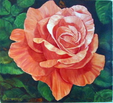 Wanda Kippenbrock, Colorful Coral, Oil on Linen
