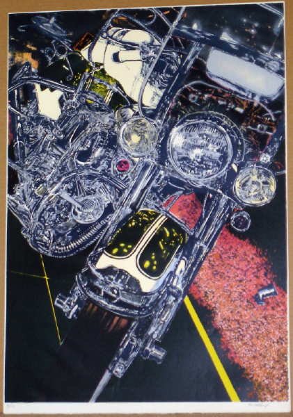 Tom Blackwell, 56 Harley, Signed Lithograph