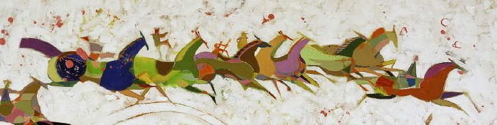 Li Zhong-Liang, Classic Horse Giclee on Canvas - 2