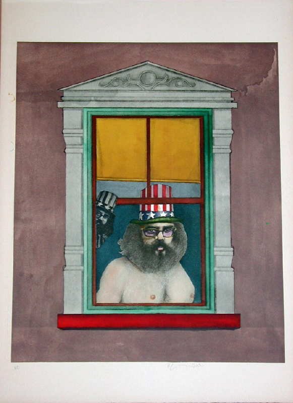 Richard Lindner, Poet, Signed Lithograph