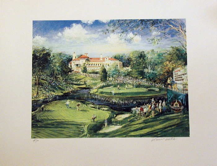 Kamil Kubik, The Congressional Golf, Signed Serigraph