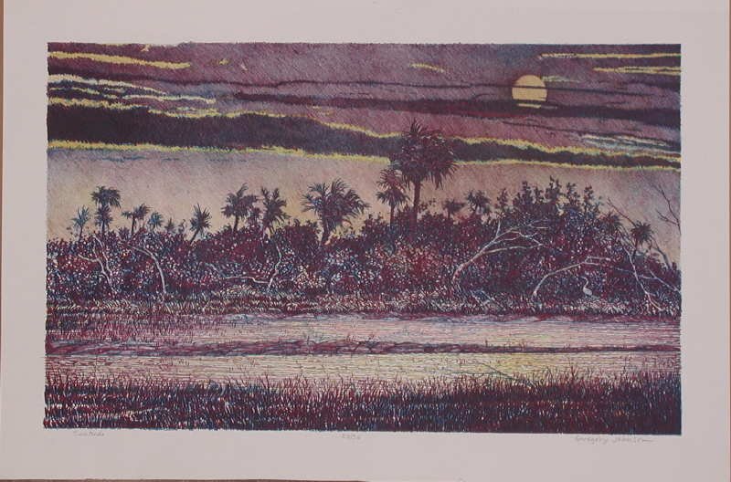Gregory Johnson, Solitude, Signed Lithograph