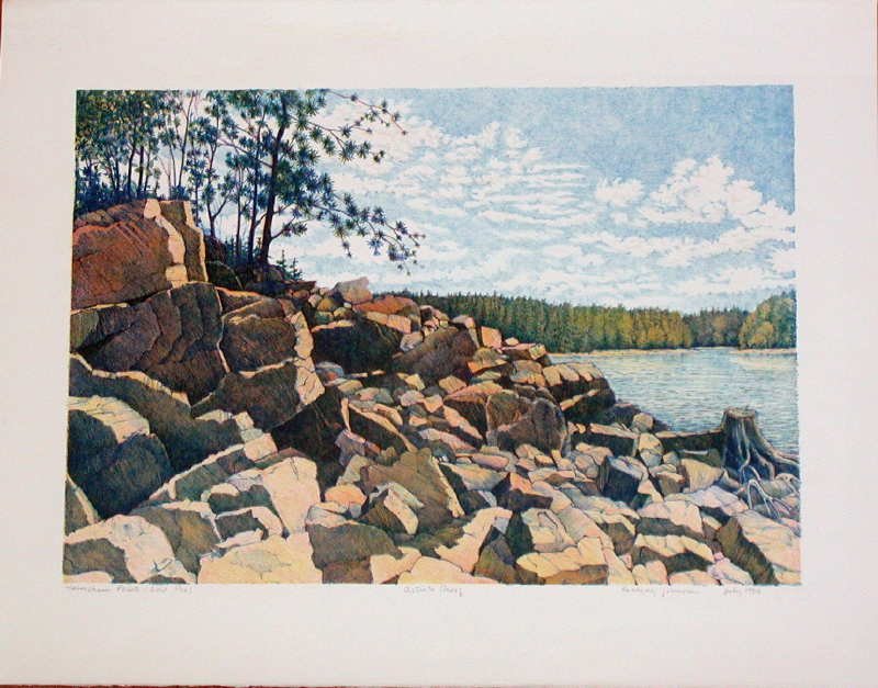 Gregory Johnson, Habersham Pt., Signed Lithograph