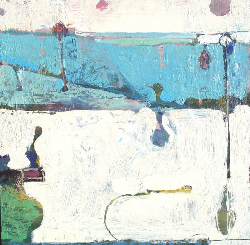 Ken Roth, Through the Veil III, Signed Oil Painting: 10x10 in. oil on canvas, on stretchers. Ken Roth is an emerging American artist whose abstract paintings are filled with texture, rich color and light. Domestic shipping $95. International depends upo