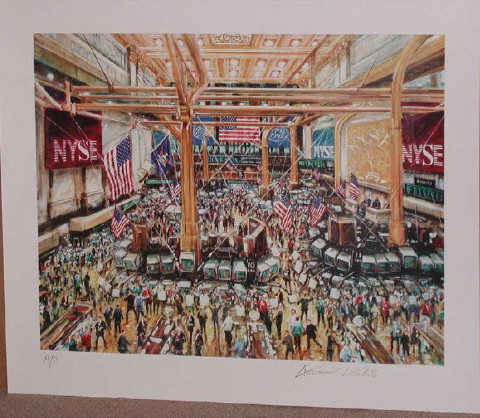 Kamil Kubik, The Floor of the NYSE Signed Serigraph (1 of 1)