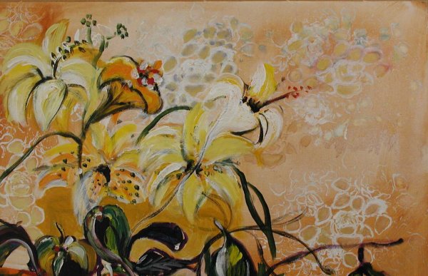 Bracha Guy, The Fruit Bowl, Signed Oil on Canvas - 2