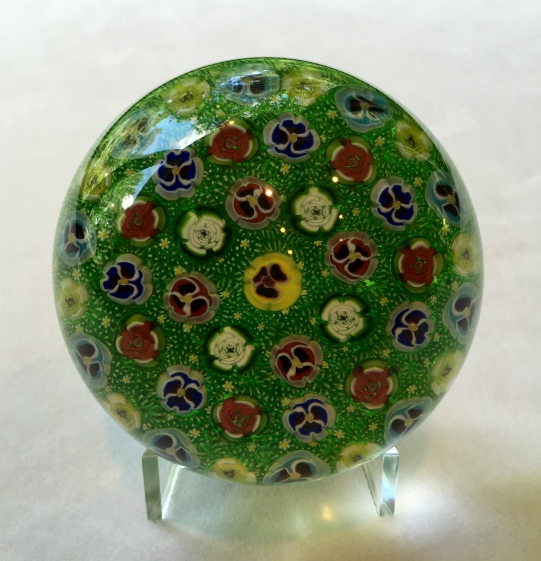 Parabelle Concentric Space Millefiori Glass Paperweight (1 of 5)