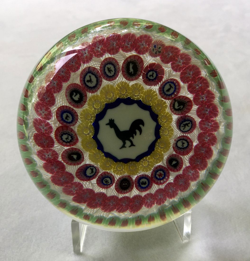 Baccarat Millefiori Glass Gridel Paperweight (1 of 5)