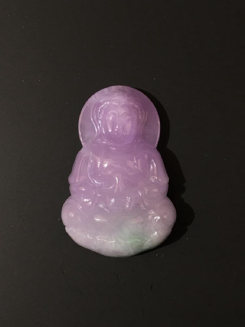 Chinese Guanyin Jadeite Pendant (1 of 4)