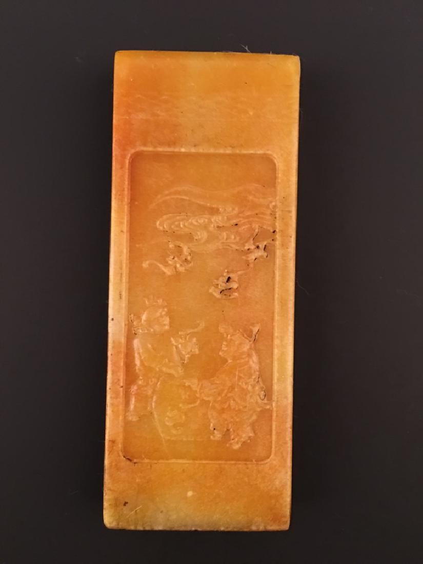 Chinese Soapstone of Seal: Chinese Soapstone of Seal 6" H X 2-1/4 " W, 14.42 oz Shipping: We are able to pack and ship this item to an address in the United States for $25.00 via UPS Ground or USPS Priority Mail. Tracking infor