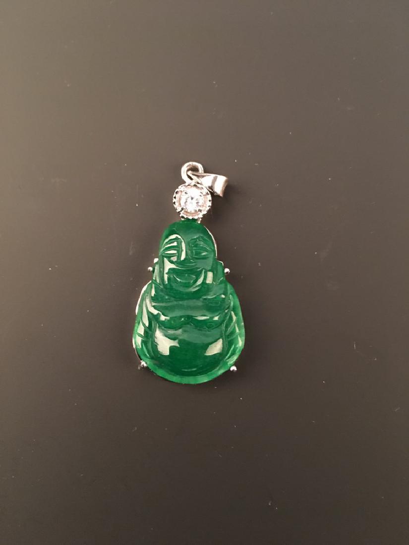 Green Jade Buddha Pendant (1 of 3)