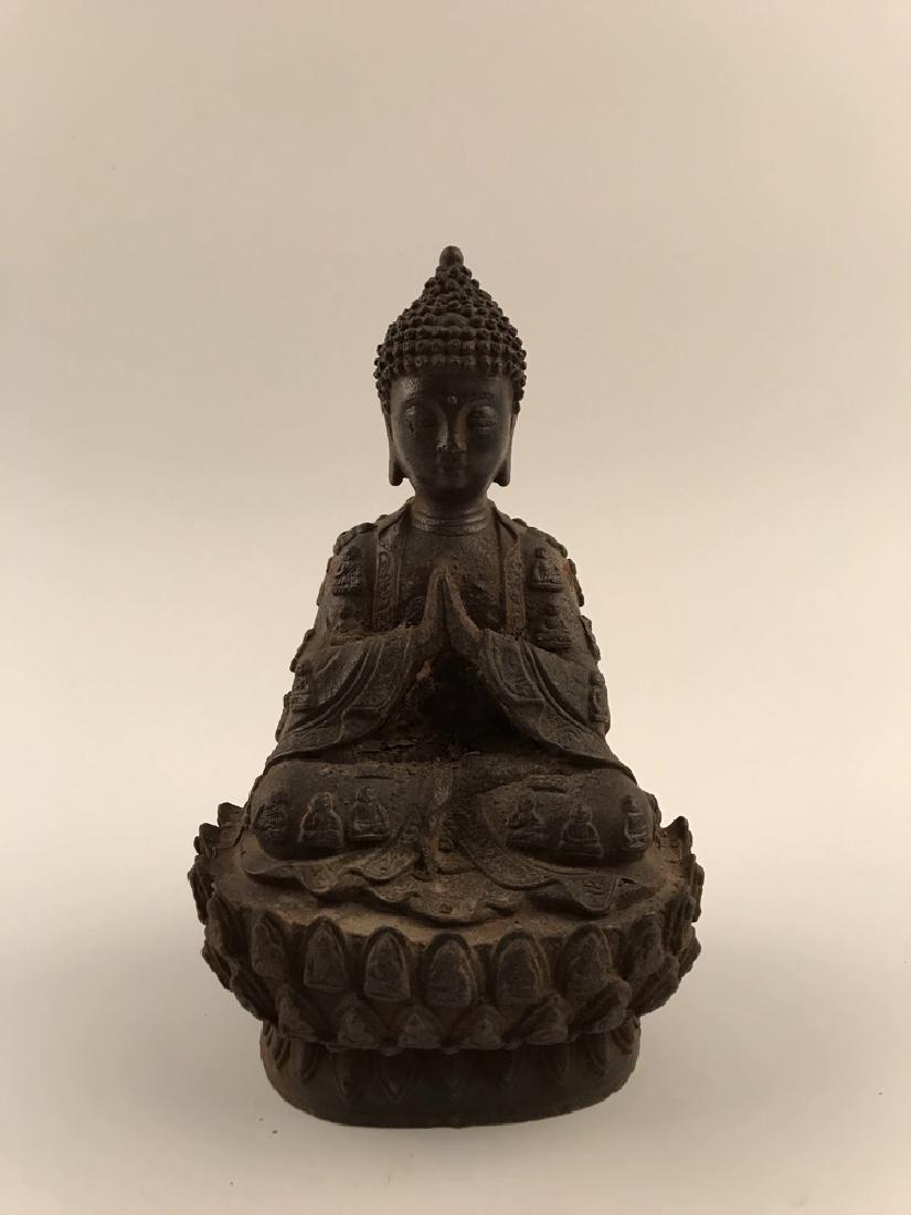 Fine Chinese Iron Buddha with Yongle Mark (1 of 8)