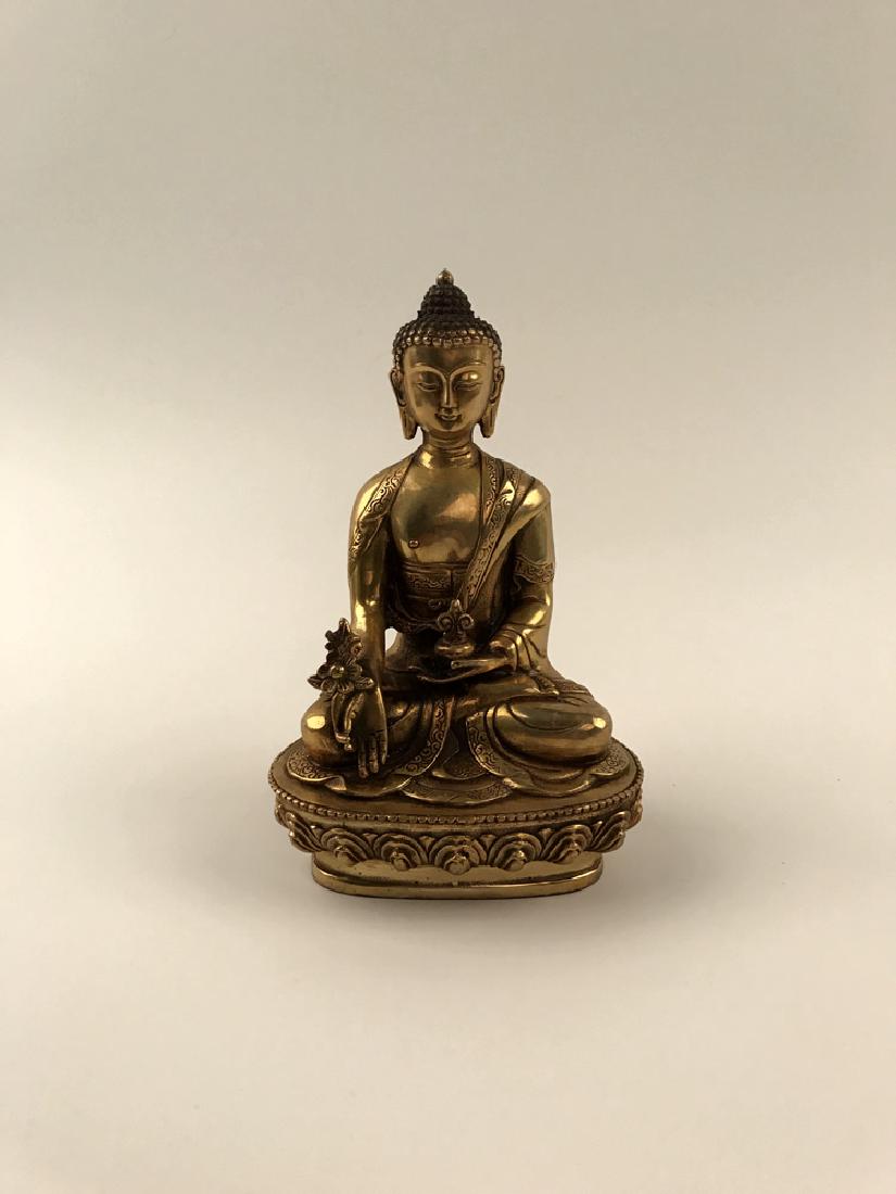 Chinese Seated Bronze Buddha (1 of 6)