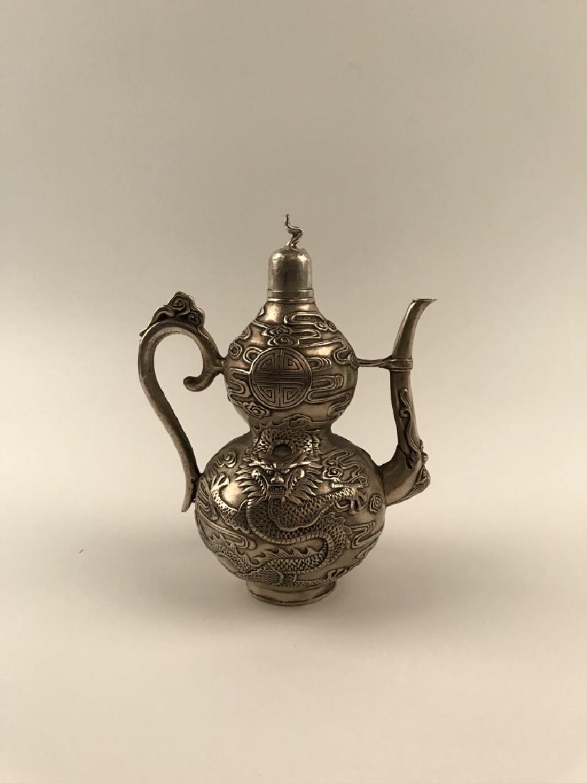Chinese Silver Dragon Pitcher (1 of 8)
