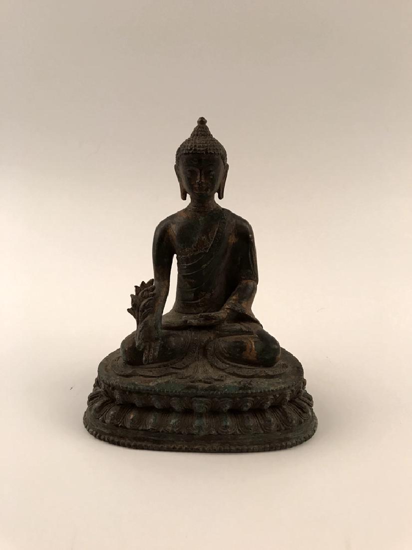 Chinese Seated Bronze Buddha (1 of 8)
