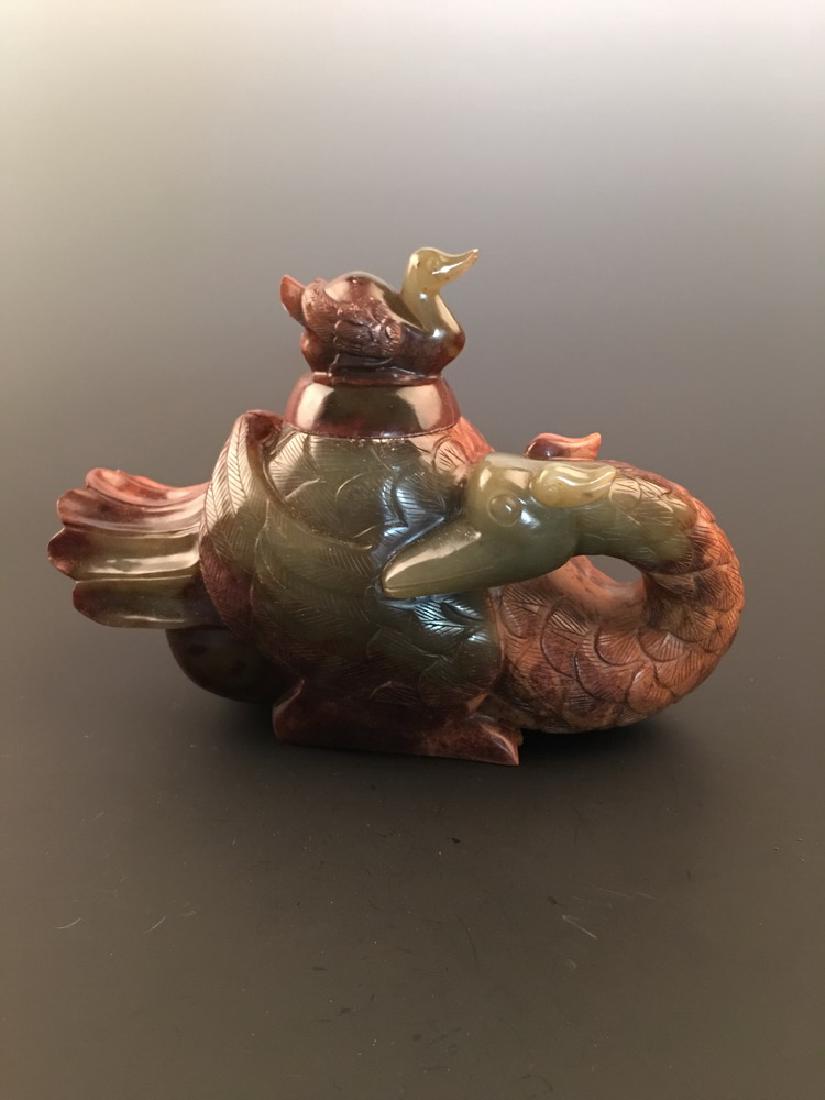Fine Chinese Yellow and Russet Jade Goose (1 of 7)