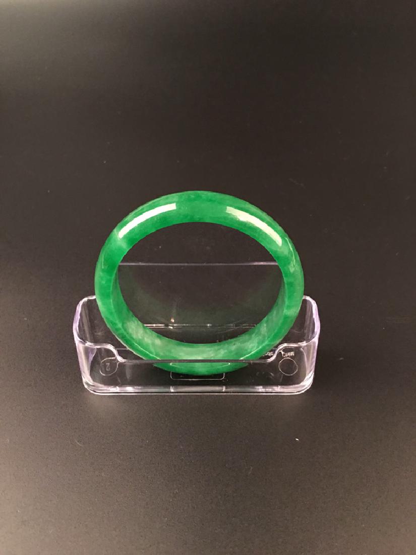 Chinese Green Jadeite Bangle (1 of 6)