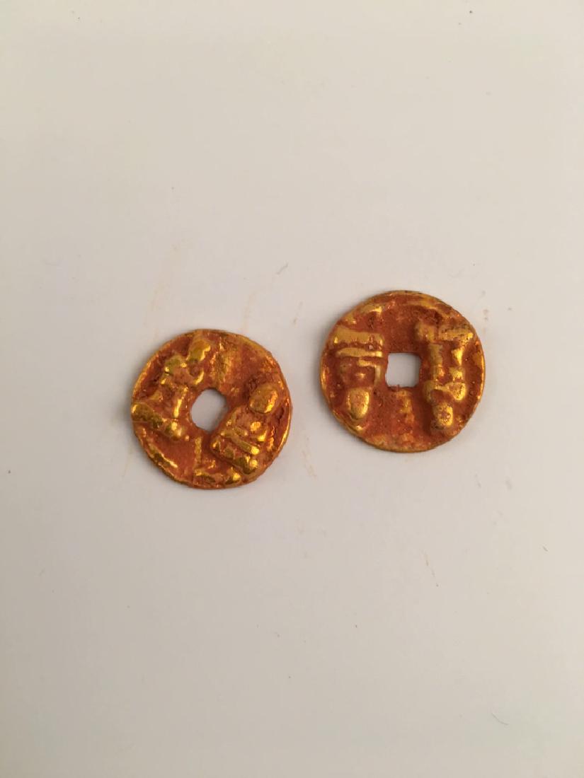 Chinese Gilt Bronze Coin (1 of 3)