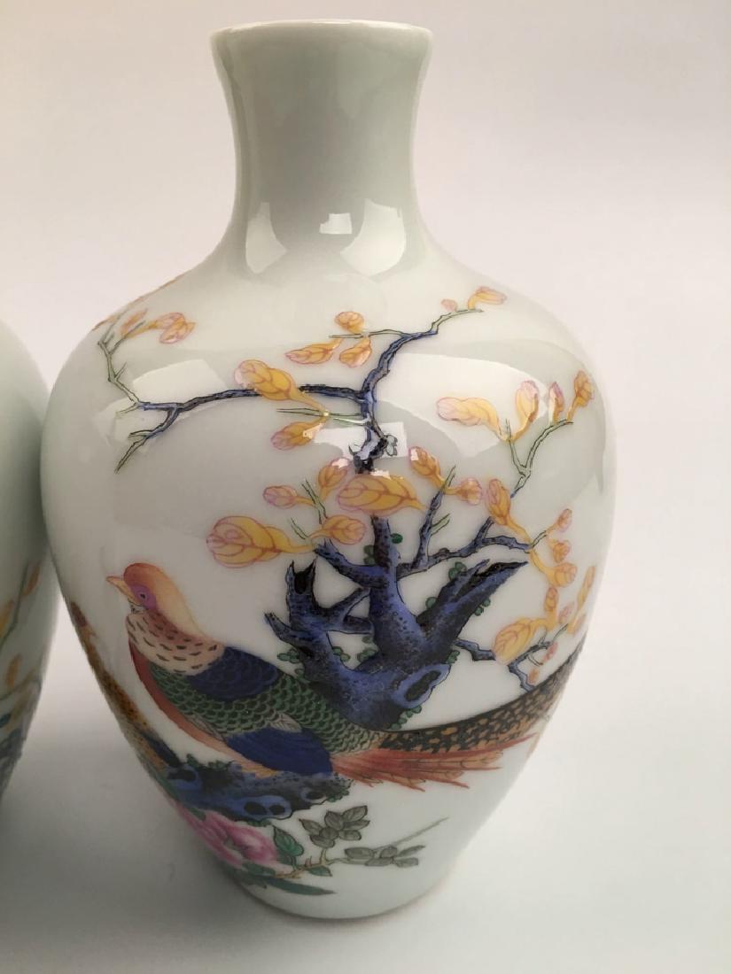 A Pair Chinese Enamel Vase (1 of 9)