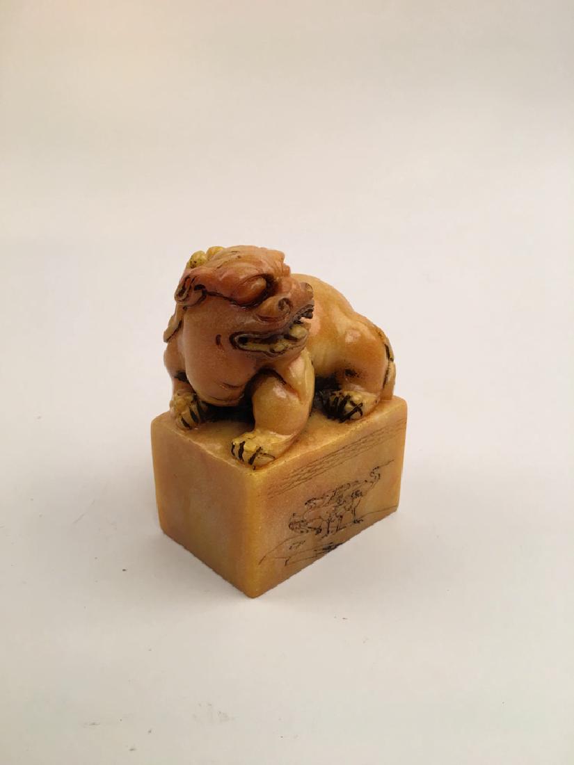 Chinese Soap Stone Beast Seal (1 of 6)