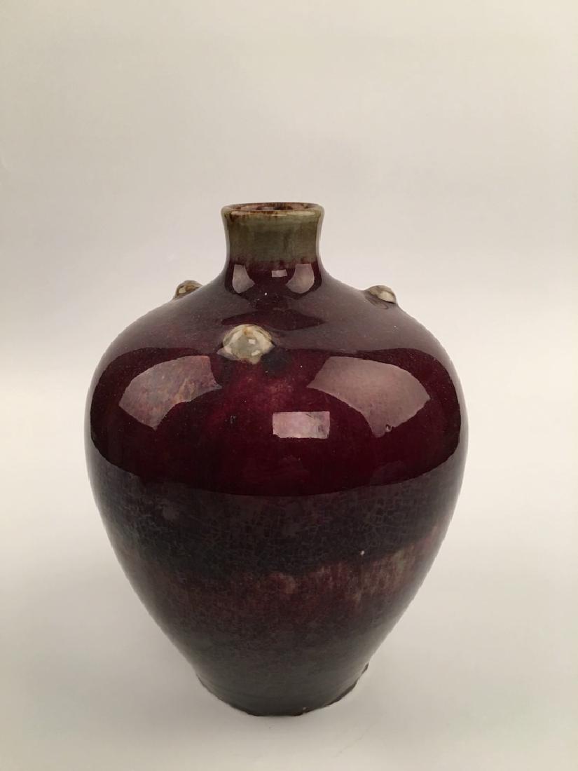 Chinese Red Glaze Porcelain Vase (1 of 6)