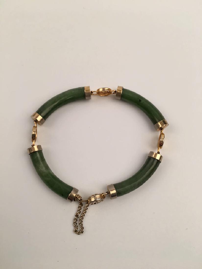 Chinese Green Jade Bracelet (1 of 4)