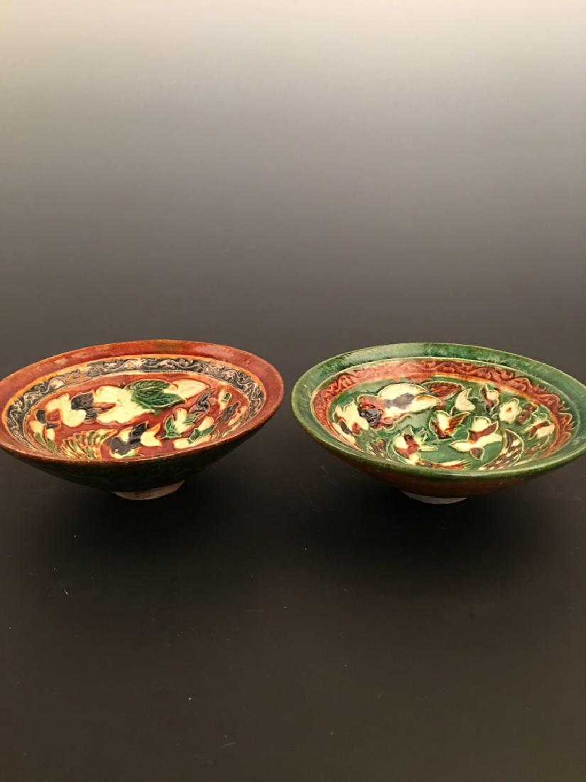 Chinese Sancai Phoenix  Porcelain Plate (1 of 6)