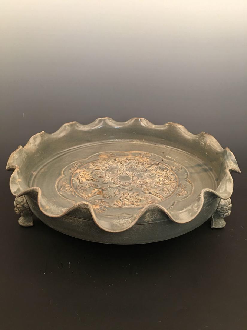 Chinese Celadon Glazed Porcelain Plate (1 of 7)