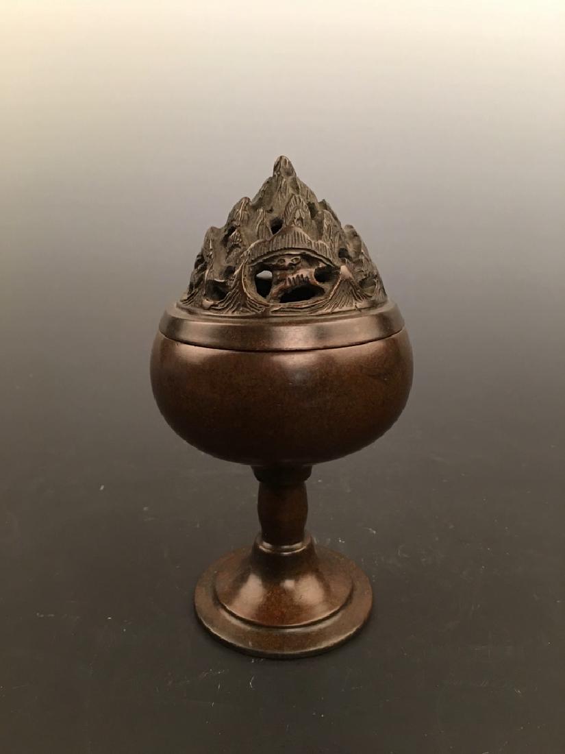 Chinese Ming Bronze Incense Burner (1 of 5)