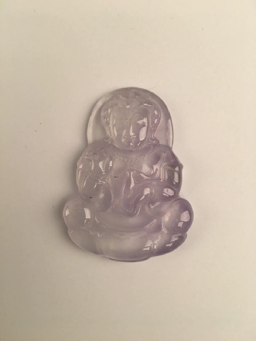 Chinese Purple Jadeite Pendant (1 of 4)