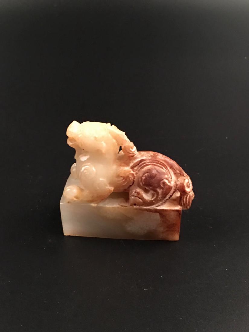 Chinese Old Jade Beast Seal (1 of 10)