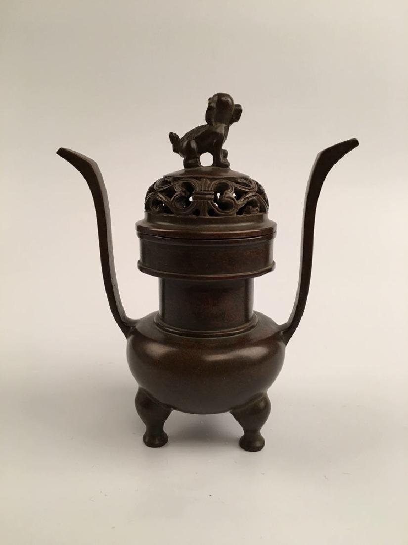 Chinese Ming Bronze Incense Burner (1 of 7)