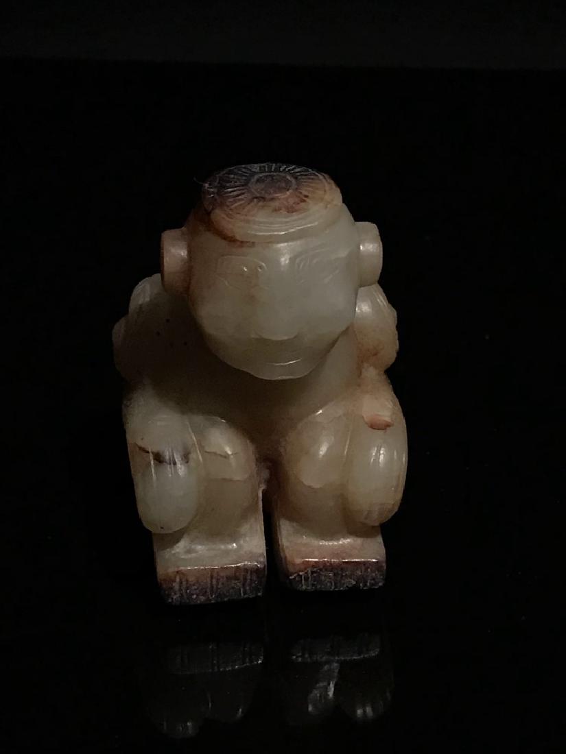 Chinese Western Zhou Jade Man In Prayer (1 of 8)