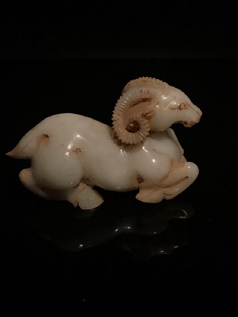 Chinese Qing White Jade Goat (1 of 9)